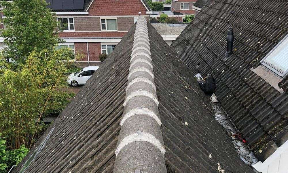 Repareren van nokvorsten in Odijk